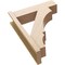 Ekena Millwork 8-in W x 28-in D x 36-in H Balboa Block Rough Cedar Woodgrain TimberThane Outlooker, Primed Tan OUTUR080X28X36BOA44RCPR - alternate 2